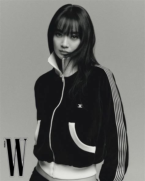 Shin Mina Models Celine for W Korea December 2023 Issue